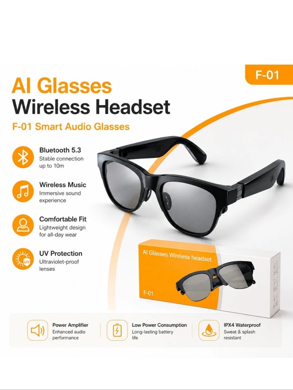Smart Sunglasses - Black